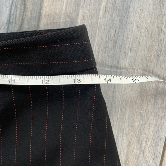 ***High Rise Black Red Pinstripe Pants size 4P - Picture 5 of 14